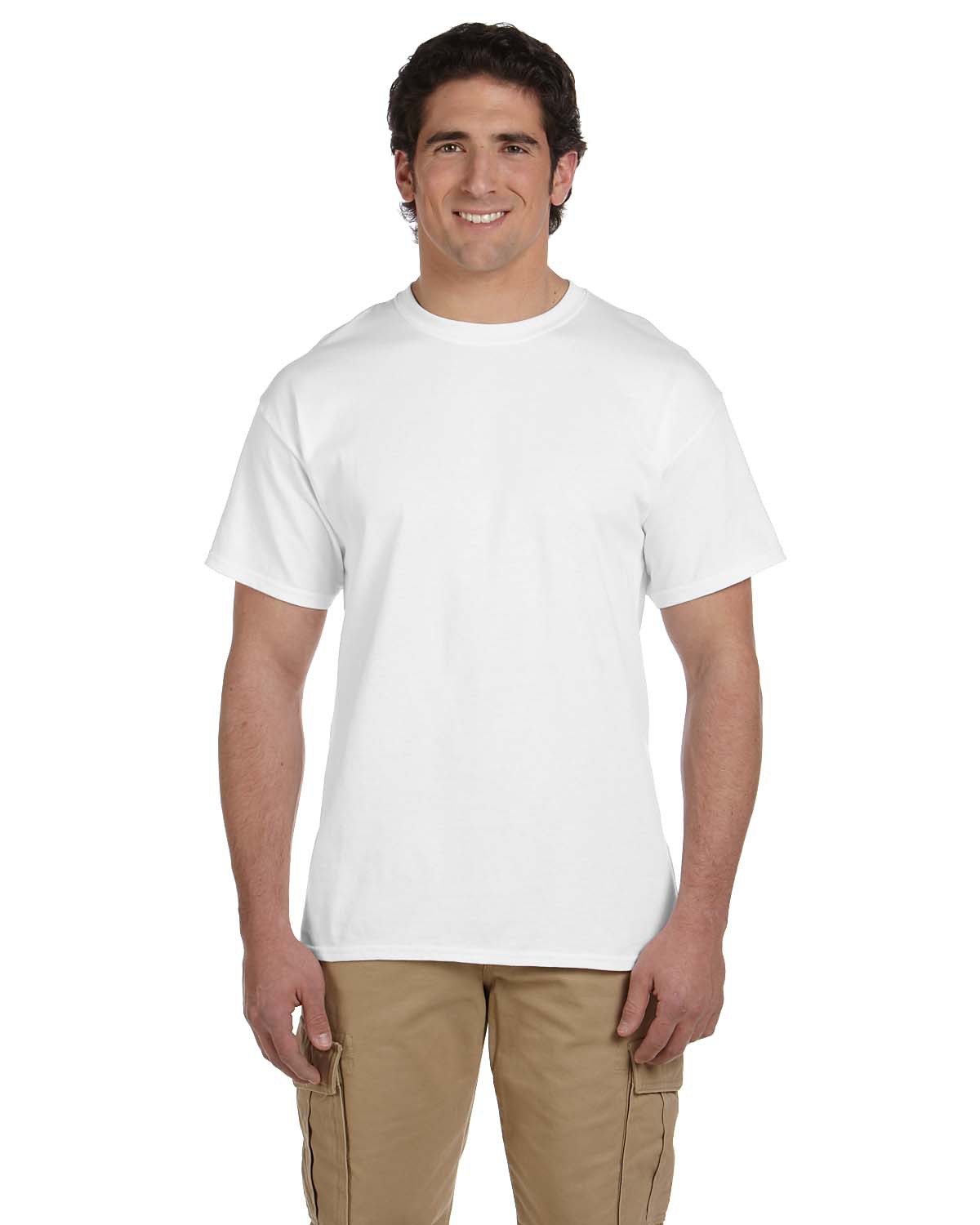 Style # G200 - Original Label 5XL - White Gildan Adult Ultra Cotton 6 Oz T-Shirt 